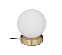 Lampe boule ""Dris"" blanc H16cm - Atmosphera createur d'interieur