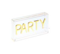 Créateur d'intérieur - Lampe Néon LED à Poser "Party" 23cm Jaune