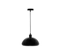 Atmosphera Lampe suspension Savio Champignon 27 cm Abat-jour acier Ampoule non incluse E27 40W Noir