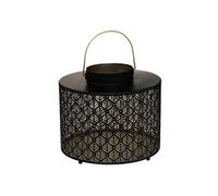 Lanterne Atmosphera Créateur d'intérieur - Lanterne en Métal Ajouré Palm 25cm Noir