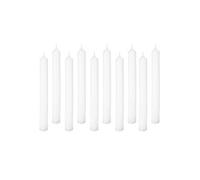 Atmosphera Créateur d'intérieur - Lot de 10 Bougies Bâtons Many 25cm Blanc Blanc G