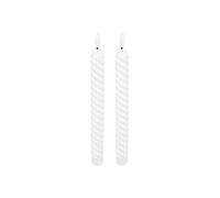 Créateur d'intérieur - Lot de 2 Bougies Bâton à LED "Aloe" 115g Blanc