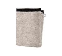 Atmosphera Créateur d'intérieur - Lot de 2 Gants de Toilette Joia 15x21cm Lin Beige