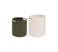 Atmosphera Créateur d'intérieur - Lot de 2 Paniers "Tropical Boudoir" 35cm Multicolore Multicolore G