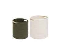Atmosphera Créateur d'intérieur - Lot de 2 Paniers "Tropical Boudoir" 35cm Multicolore Multicolore G