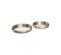 Créateur d'intérieur - Lot de 2 Plateaux Déco Zora 41cm Argent