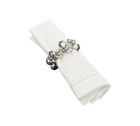 Créateur d'intérieur - Lot de 2 Ronds de Serviette "Grelots" 7cm Argent