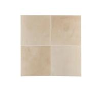 Atmosphera - 2 Stickers muraux Caro carré 25x25cm Beige