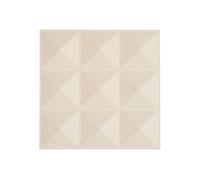 Créateur d'intérieur - Lot de 2 Stickers Diamants "Oren" 30x30cm Beige