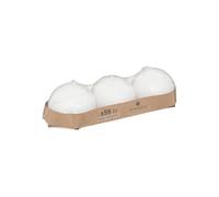 Atmosphera Créateur d'intérieur Bougies boules "Many" – Lot de 3 6 cm Blanc