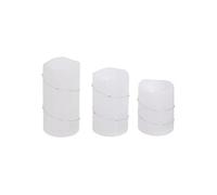 Créateur d'intérieur - Lot de 3 Bougies LED "Copper" 14cm Blanc Chaud