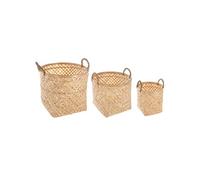 Atmosphera – Set de 3 paniers en bambou
