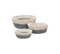 Créateur d'intérieur - Lot de 3 Paniers de Rangement Rond "Circ" 25cm Naturel
