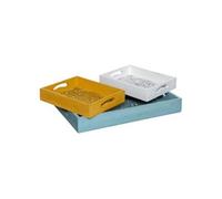 Créateur d'intérieur - Lot de 3 Plateaux "Idylle Folk" 45cm Multicolore