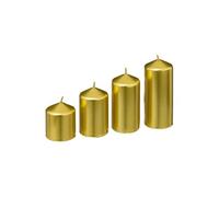 Créateur d'intérieur - Lot de 4 bougies Avent 505g Or