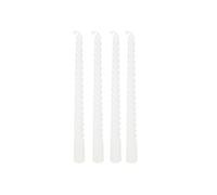 Atmosphera - 4 bougie-bâtons twist many blanc 180g
