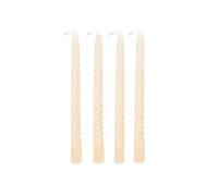 Atmosphera – Lot de 4 bougies bâtons «Hugo» 180 g Ivoire