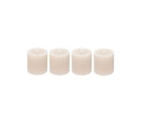 Créateur d'intérieur - Lot de 4 Bougies Votives "Rustic" 4,5cm Ivoire