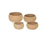 Créateur d'intérieur - Lot de 4 Paniers Déco "Aliza" 50cm Naturel