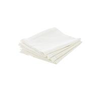 Atmosphera – Lot de 4 serviettes de table Chambray 40x40 cm Ecru