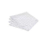 Atmosphera Créateur d'intérieur – Lot de 4 serviettes de table Etnik 40x40 cm Coton Gris