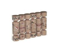 Créateur d'intérieur - Lot de 6 Crackers de Noël Déco Kraft 21cm Naturel
