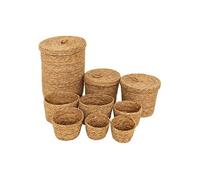 Atmosphera Créateur d'intérieur - Lot de 9 Paniers en Jonc "Little Cottage" 48cm Naturel Beige G