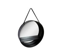 Atmosphera - Miroir étagère Ceinture Noir - métal D55 cm