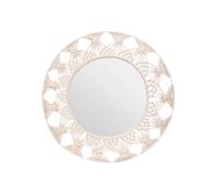 Créateur d'intérieur - Miroir Mural Design "Palm Cocktail" 56cm Beige Lin