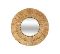 Miroir ""Safari"" raphia D57cm - Atmosphera Créateur d'intérieur