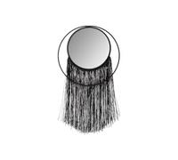 Atmosphera Créateur d'intérieur - Miroir Mural Rond en Métal Frange 18cm Noir Noir