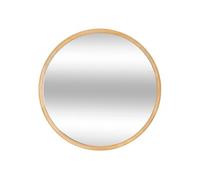 Atmosphera - Miroir mural rond Kim - Bois Ø55 cm Naturel beige