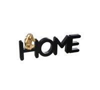 Atmosphera – Mot à poser déco "Home Singe" 37 cm bois et résine Noir & Or