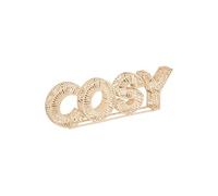 Atmosphera - Mot déco Cosy - rotin et métal - H20 cm