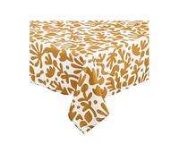 Atmosphera – Nappe anti-tache imprimée Jolan 140 x 240 cm Jaune ocre
