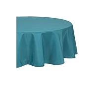 Créateur d'intérieur - Nappe Antitache Ronde "Unie" 180cm Bleu Canard
