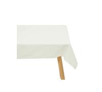 Créateur d'intérieur - Nappe Brodé en Coton "Joy" 150x250cm Blanc