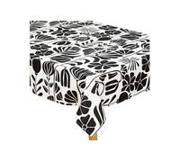Atmosphera Créateur d'intérieur - Nappe de Table Imprimée "Twisted Lime" 150x250cm Noir & Blanc Blanc G