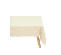 Créateur d'intérieur - Nappe Plissée "Ysel" 150x250cm Blanc Chaud