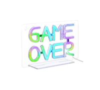 Créateur d'intérieur - Néon LED Déco "Game Over" 30cm Multicolore sur socle USB