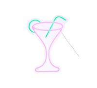 Créateur d'intérieur - Néon LED Mural "Cocktail" 34cm Violet