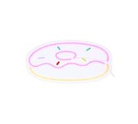 Atmosphera Créateur d'intérieur - Néon LED Mural "Donut" 37cm Multicolore Multicolore