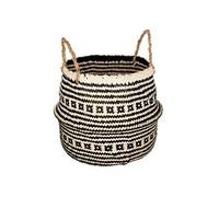 Créateur d'intérieur - Panier de Rangement Pliable à Anses "Seagrass" 40cm Noir