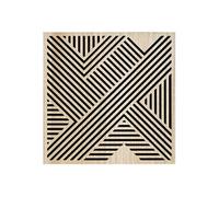 Atmosphera Créateur d'intérieur - Panneau Mural Déco à Croix "Eileen" 58x58cm Naturel Beige