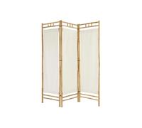 Atmosphera Créateur d'intérieur - Paravent en Bambou "Kael" 135x170cm Blanc Beige G