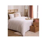 Créateur d'intérieur - Parure de Lit 3 Pièces Seersucker 240x220cm Blanc