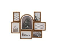 Atmosphera Créateur d'intérieur – Pêle-mêle bois Felisa – 7 photos 57 cm – Marron
