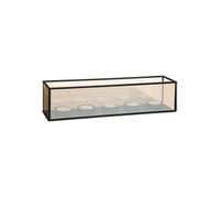 Atmosphera – Photophore déco Infini 5 bougies 34 cm Noir