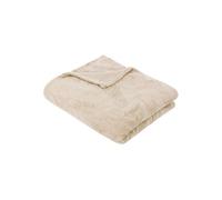 Créateur d'intérieur - Plaid Déco Flanelle "Ryo" 125x150cm Beige Lin