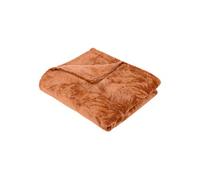 Atmosphera – Plaid flanelle Roy – Terracotta – 125x150 cm